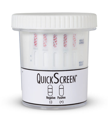 Load image into Gallery viewer, 5 Panel QuickScreen Cup - 9162Z - BZD, COC, MET-500, OPI-300, THC + Timer-Countrywide Testing