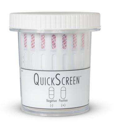 Load image into Gallery viewer, 10 Panel QuickScreen Cup - 9298Z - AMP, BAR, BZD, COC, MET-500, MTD, OPI-300, OXY, PCP, THC + Timer-Countrywide Testing