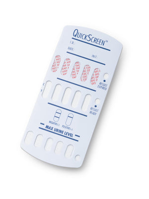 Load image into Gallery viewer, 12 Panel QuickScreen Dip Card - 9308T - AMP, BAR, BZD, COC-300, MDA, MDMA, MET-500, MTD, OPI-300, OXY, PCP, THC-Countrywide Testing
