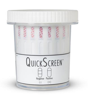 Load image into Gallery viewer, (EXPIRES 2021/10 ) (Pack of 150) QS 7-Test Drug Cups for AMP-300, BZD, COC-100, MET-500, OPI (9366Z) 7 panel cup Countrywide Testing