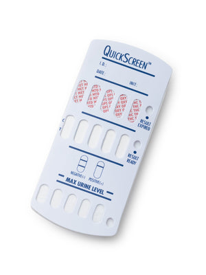 Load image into Gallery viewer, (25 Pack) 10 Panel QuickScreen Dip Card - 9380T - AMP, BAR, BUP, BZD, COC, MET, MTD, OPI-300, OXY, THC + Timer-Countrywide Testing