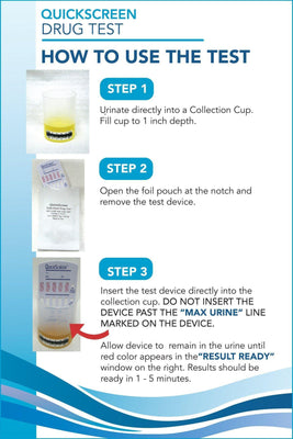 Load image into Gallery viewer, 12 Panel QuickScreen Dip Card - 9308T - AMP, BAR, BZD, COC-300, MDA, MDMA, MET-500, MTD, OPI-300, OXY, PCP, THC-Countrywide Testing