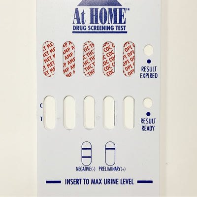 Load image into Gallery viewer, (25 Pack) 10 PANEL ATHOME DIP CARD - 9308T/9298T - AMP, BAR, BZD, COC-300, MET-500, MTD, OPI-300, OXY, PCP, THC Phamatech