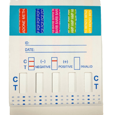 Load image into Gallery viewer, 10 Panel Dip Card - W3104 - AMP, BAR, BZO, COC, MTD, OPI, mAMP, THC, PCP, MDMA 10 Panel,Dip Cards W.H.P.M., Inc. 