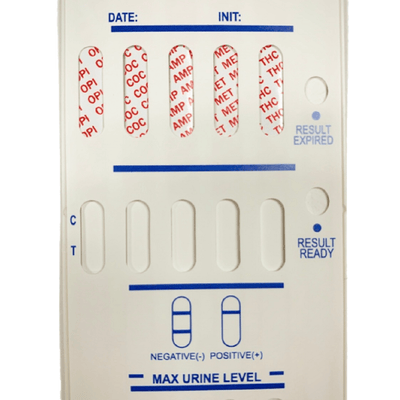 Load image into Gallery viewer, (2 Pack) ezHOME Drug Test 5 Panel Dip Card Drug Test - 9150T - THC, COC, MET, AMP, OPI-300 + 2 Small Collection Cups Home Drug Test, EZ Home Drug Test, 5 Panel, Dip Cards Phamatech 