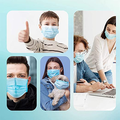 Load image into Gallery viewer, Disposable Face Mask, 4 Layers Safety Masks (Pack of 50) with Elastic Ear Loop Comfortable Breathable Countrywide Testing 