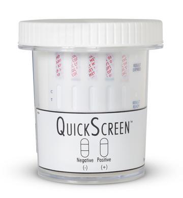 Load image into Gallery viewer, (25 Pack) 5 Panel QuickScreen Cup - 9147Z - AMP, COC, MET-500, OPI-300, THC + Timer - Made in USA-Countrywide Testing