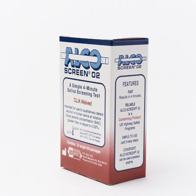 Load image into Gallery viewer, AlcoScreen 02 CLIA Waved Saliva Alcohol Screening Test Strip - (24 Test Strips / Box) 56024 - 9102 Alcohol,Saliva Test Chematics 