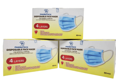 Load image into Gallery viewer, Disposable Face Mask, Pack of 50 Countrywide Testing 