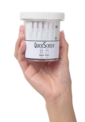 Load image into Gallery viewer, (EXPIRES 2021/10 ) (Pack of 150) QS 7-Test Drug Cups for AMP-300, BZD, COC-100, MET-500, OPI (9366Z) 7 panel cup Countrywide Testing 