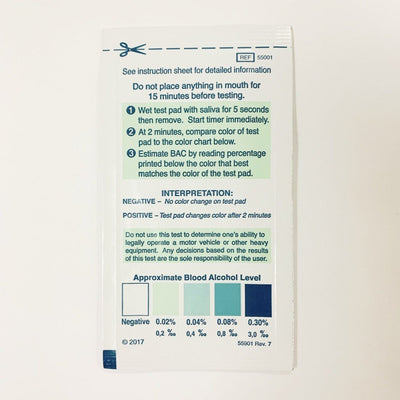 Load image into Gallery viewer, AlcoScreen Simple 2-Minute Saliva Alcohol Test Strip - (1 Test Strip) 55001 - 9100 Saliva Test,Alcohol Chematics 