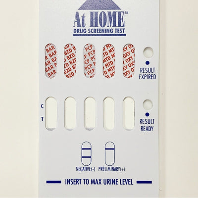 Load image into Gallery viewer, (25 Pack) 10 PANEL ATHOME DIP CARD - 9308T/9298T - AMP, BAR, BZD, COC-300, MET-500, MTD, OPI-300, OXY, PCP, THC Phamatech 